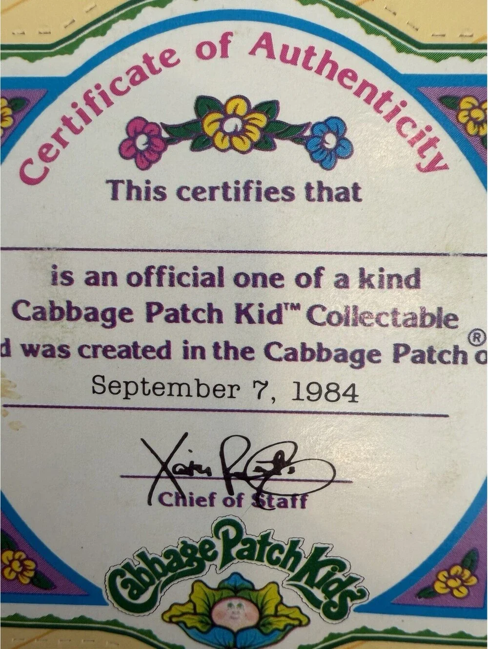 Vtg 1984 Cabbage Patch Poseable Figure 1st Edition Roderick Paul W/Football NIB